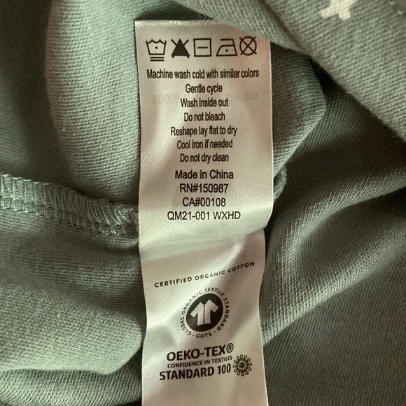 Last Call! Quincy Mae Organic Cotton Romper, Rylee+Cru, gender neutral, Sea sage - Picture 4 of 9